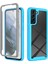 Samsung Galaxy S21 4g/5g Tam Koruma Telefon Kılıfı Sabit Pc+Yumuşak Tpu Hibrit Kapak Pet Ekran Koruyucu Baby Mavi (Yurt Dışından) 1