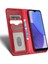 Samsung Galaxy A23E Grid Doku Pu Deri Deri Flip Telefon Kılıfı Manyetik Otomatik Absorbed Cüzdan Stand Önleme Anti-Drop Koruyucu Kapak Kırmızısı (Yurt Dışından) 1