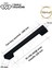 128 mm Metal Siyah Çekmece Kulpları Dolap Mutfak Mobilya Kulpu 1 Adet ( 12.8 cm ) 2