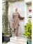 Kruvaze Bisiklet Yaka Sade Basic Tunik Panolon ikili takım - 03076 - Vizon 5