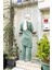 Kruvaze Bisiklet Yaka Sade Basic Tunik Panolon ikili takım - 03076 - Çağla Yeşili 5