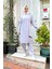 Kruvaze Bisiklet Yaka Sade Basic Tunik Panolon ikili takım - 03076 - Gri 2