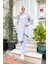 Kruvaze Bisiklet Yaka Sade Basic Tunik Panolon ikili takım - 03076 - Gri 4