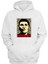 Unisex Muhammed Ali Baskılı Beyaz Normal Kalıp Şardonlu Kalın Sweatshirt 1