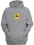 Unisex Muhammed Ali Yellow Baskılı Gri Normal Kalıp Şardonlu Kalın Sweatshirt 1