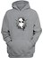 Unisex Skull With Assault Rifle Baskılı Gri Normal Kalıp Şardonlu Kalın Sweatshirt 1