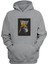 Unisex Wootf Sarı Bereli Dog Baskılı Gri Normal Kalıp Şardonlu Kalın Sweatshirt 1