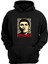 Unisex Muhammed Ali Baskılı Siyah Normal Kalıp Şardonlu Kalın Sweatshirt 1