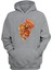 Unisex Havok Bear Baskılı Gri Normal Kalıp Şardonlu Kalın Sweatshirt 1