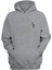 Unisex Telefon Kulubesi Baskılı Gri Normal Kalıp Şardonlu Kalın Sweatshirt 1