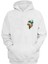 Unisex Renkli Radyo Baskılı Beyaz Normal Kalıp Şardonlu Kalın Sweatshirt 1