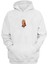 Unisex Newton Çizim Baskılı Beyaz Normal Kalıp Şardonlu Kalın Sweatshirt 1