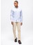 Açık Mavi Slim Fit %100 Pamuk Kolay Ütülenebilir Oxford Gömlek 1