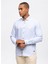 Açık Mavi Slim Fit %100 Pamuk Kolay Ütülenebilir Oxford Gömlek 2