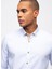 Açık Mavi Slim Fit %100 Pamuk Kolay Ütülenebilir Oxford Gömlek 4