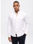 Slim Fit Düğmeli Yaka Düz Beyaz Erkek Gömlek B33W20051 3