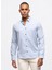 Slim Fit Klasik Yaka Düz Açık Mavi Erkek Gömlek B33W20033 2