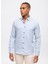 Slim Fit Klasik Yaka Düz Açık Mavi Erkek Gömlek B33W20033 3