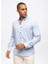Slim Fit Klasik Yaka Düz Açık Mavi Erkek Gömlek B33W20033 4