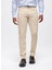 Bej Slim Fit 5 Cepli Pamuklu Chino Pantolon 3