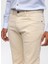 Bej Slim Fit 5 Cepli Pamuklu Chino Pantolon 5