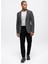 Antrasit Slim Fit Mono Yaka Ceket 2