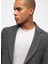 Antrasit Slim Fit Mono Yaka Ceket 4
