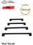 192 mm Metal Siyah Çekmece Kulpları Dolap Mutfak Mobilya Kulpu 1 Adet ( 19.2 cm ) 4