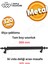 320 mm Metal Mat Siyah Çekmece Kulpları Mutfak Dolap Mobilya Kulpu 1 Adet ( 32 cm ) = 320 mm 2