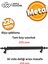 224 mm Metal Mat Siyah Çekmece Kulpları Mutfak Dolap Mobilya Kulpu 1 Adet ( 22.4 cm ) = 224 mm 2