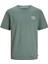 O Yaka Standart Kalıp Yeşil Erkek T-Shirt 12251772 1