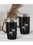Gift Kişiye Özel Deri Çantalı Siyah Seyahat Termosu ve Ikili Termos Mug Hediye Seti -6 2