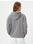 Basic Kapşonlu Sweatshirt Pamuk Karışımlı 4