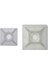 Yapışkanlı Kroşe 19X19 Beyaz 100 Adet 1