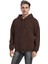 Erkek Ultra Termal Kapüşonlu Sherpa Astarlı Kanguru Cepli Sweatshirt 2