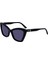 Karl Lagerfeld Kl 6105S 001 54 Kadın Cat Eye Siyah Kemik Güneş Gözlüğü 1