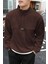 Erkek Oversize Regular Dik Yaka Yarım Fermuarlı Polar Sweatshirt 1