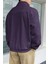 Erkek Oversize Regular Dik Yaka Yarım Fermuarlı Polar Sweatshirt 2