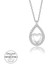 Swarovski Taşlı Gümüş Damla Kalp Bayan Kolye 2