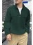 Erkek Oversize Regular Dik Yaka Yarım Fermuarlı Polar Sweatshirt 2
