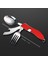 Rekotools-Çok Fonksiyonlu Katlanır ve Çıkarılabilir Çatal/kaşık/bıçak (Kırımızı) 2