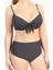 Kadın 718 Yüksel Bel Kaplı Bikini Takımı Füme 4