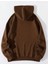 Unisex Feelings Baskılı Üç Iplikli Kapüşonlu Sweatshirt 2