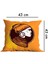 Çift Tarafı 3D Dijital Baskılı 4'lü Yastık Kılıfı Kırlent Kılıfı ve Amerikan Servis Runner Set 4