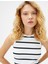Crop Atlet Bisiklet Yaka Kolsuz Slim Fit Ribanalı 1