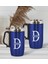 Gift Kişiye Özel Deri Çantalı Mavi Seyahat Termosu ve Ikili Termos Mug Hediye Seti - 3 1