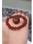Akik Doğal Taş Bileklik 8 mm ( Kan Taşı Hediye ) ( Nazara Karşı Koruma ) Aa Kalite 3
