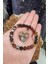 Akik Doğal Taş Bileklik 8 mm ( Kan Taşı Hediye ) (Kaygı Duygusuna Karşı Etkilidir ) Aa Kalite 2