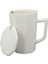Mermer Tasarımlı Kapaklı Kaşıklı Sıcak Tutan Kupa Bardak Fincan Mug Mini Motivasyon Termos 330 Ml. 5