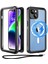 MTK Moveteck Apple Iphone 14 Kılıf 360 Derece  Su Geçirmez Telefon Kılıfı Toz Geçirmez Zırh Tank Kapak Case Military Waterproof Magsafe Destekli Arkası Şeffaf Armour Ip-68 1